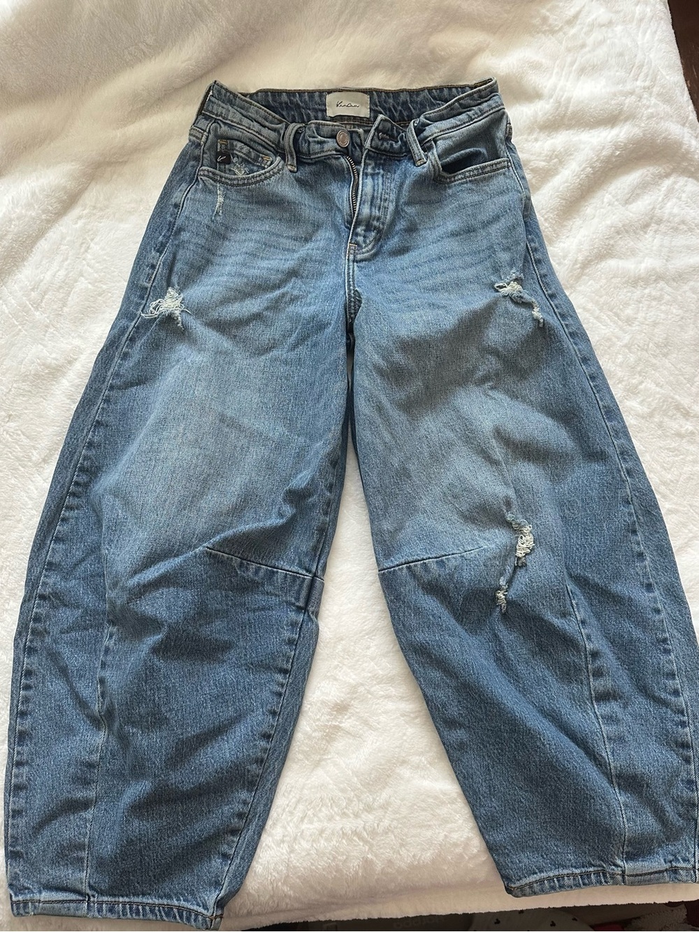 KanCan Light Blue Distressed Boyfriend Jeans